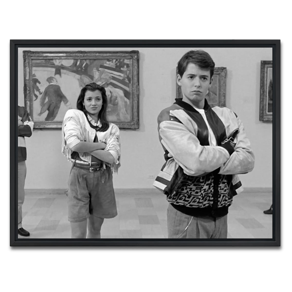 AUTO-MOCKUP WHITE | Bueller Grayscale | 1 Piece | Black Framed Canvas | group=4x3