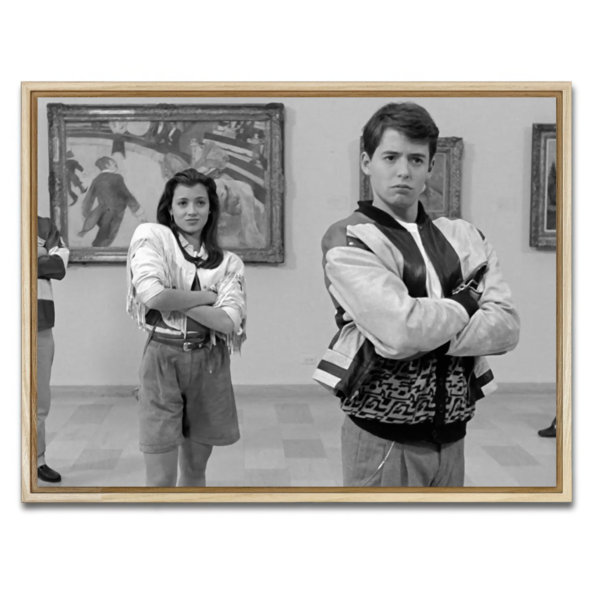 AUTO-MOCKUP WHITE | Bueller Grayscale | 1 Piece | Natural Framed Canvas | group=4x3