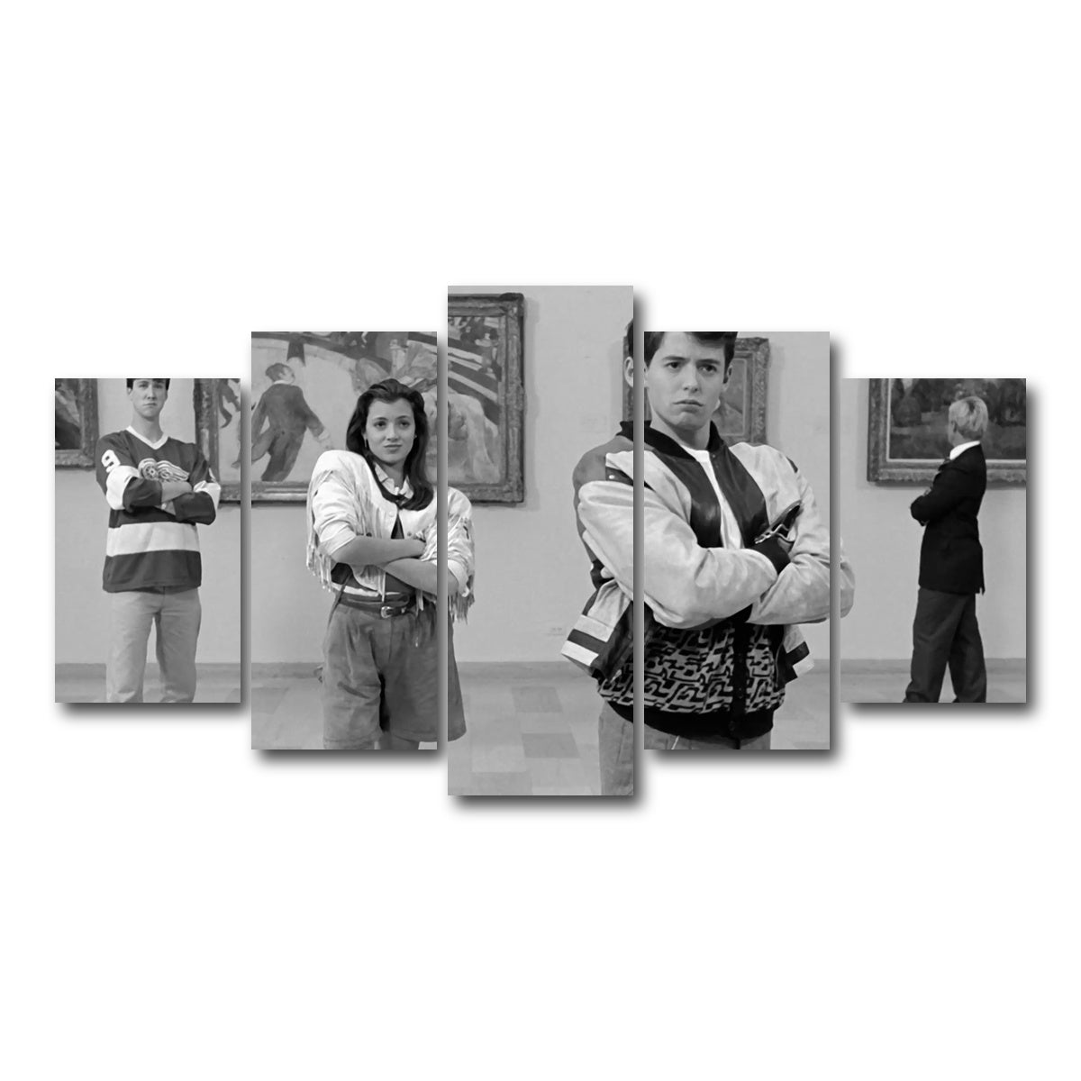 AUTO-MOCKUP WHITE | Bueller Grayscale | 5 Piece | Gallery Wrap Canvas | group=5_normal