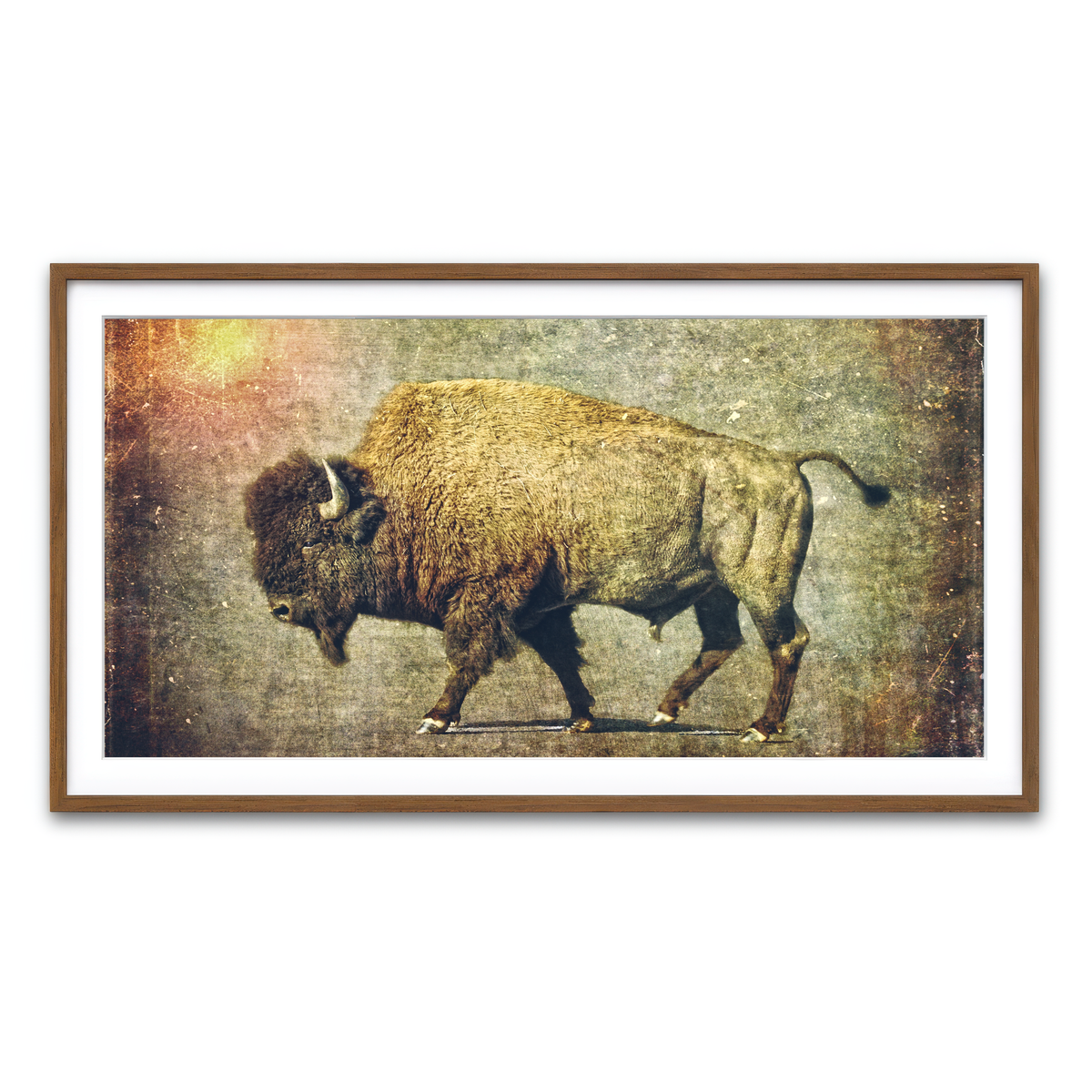 Framed Print 2x1 Walnut