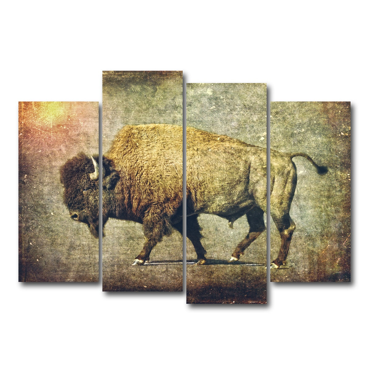 AUTO-MOCKUP WHITE | Buffalo Art | 4 Piece | Gallery Wrap Canvas | group=4_normal