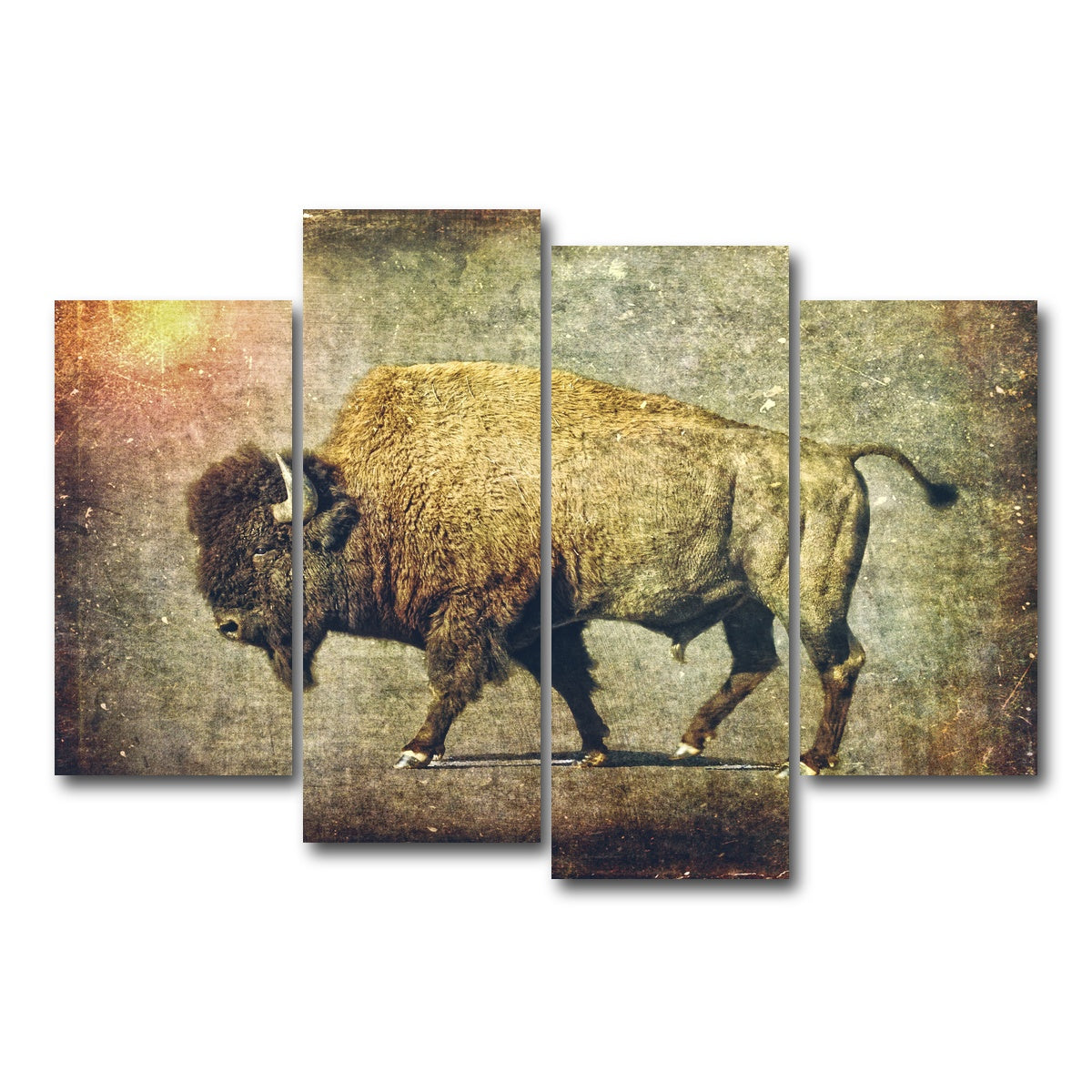 AUTO-MOCKUP WHITE | Buffalo Art | 4 Piece | Gallery Wrap Canvas | group=4_short