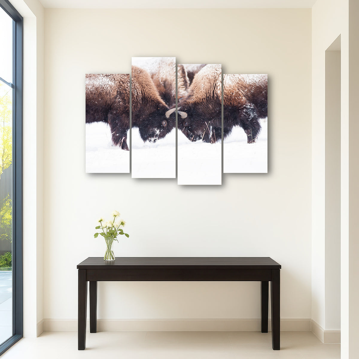 AUTO-MOCKUP ROOM | Buffalo Fighting in Yellowstone