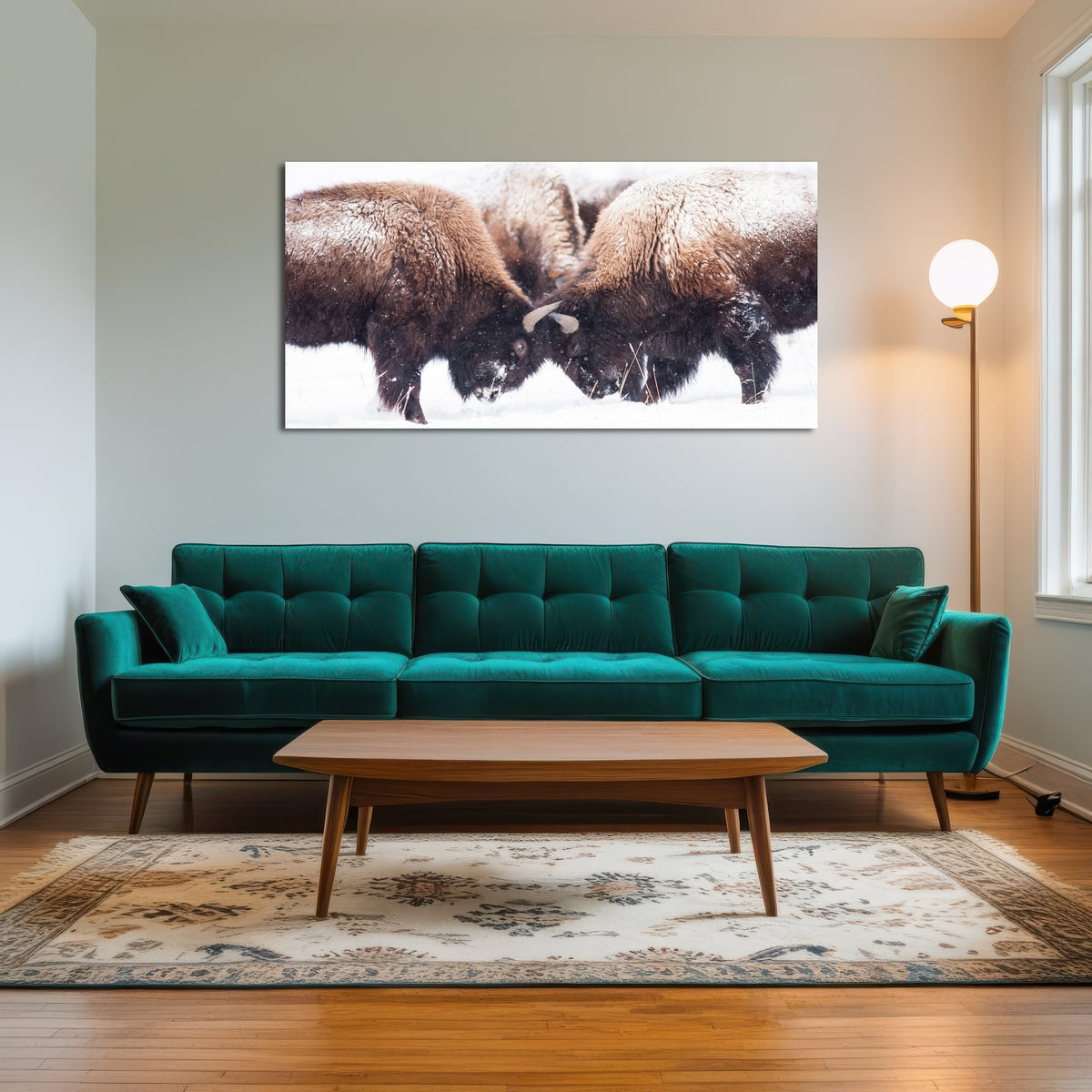 AUTO-MOCKUP ROOM | Buffalo Fighting in Yellowstone