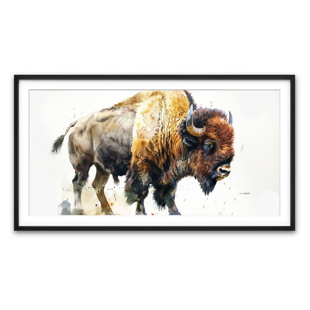 Framed Print 2x1 Black