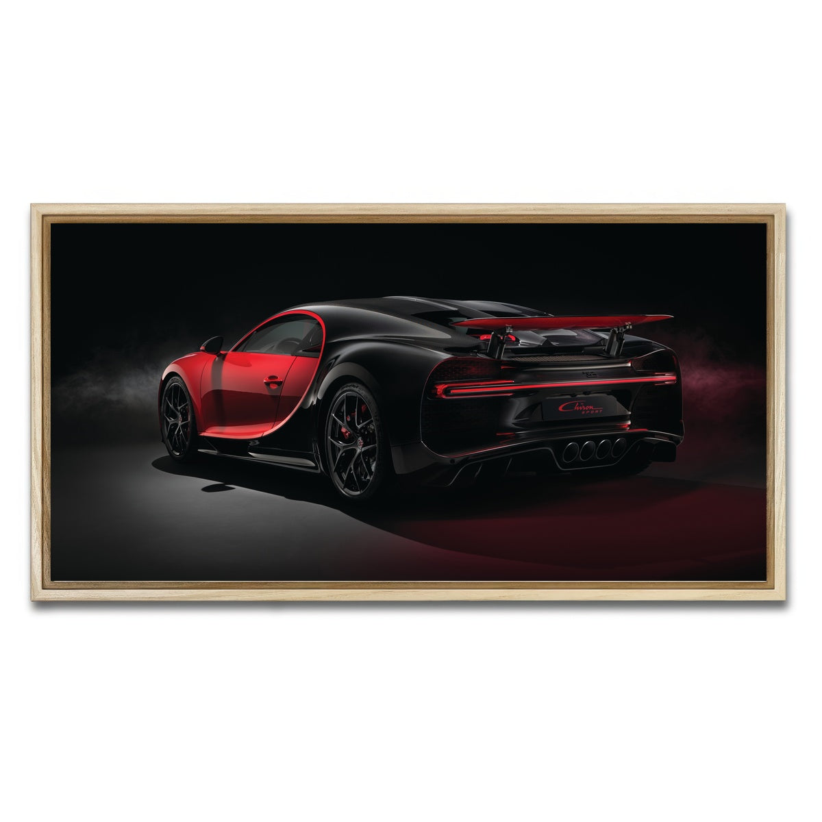 AUTO-MOCKUP WHITE | Bugatti V2 | 1 Piece | Natural Framed Canvas | group=2x1