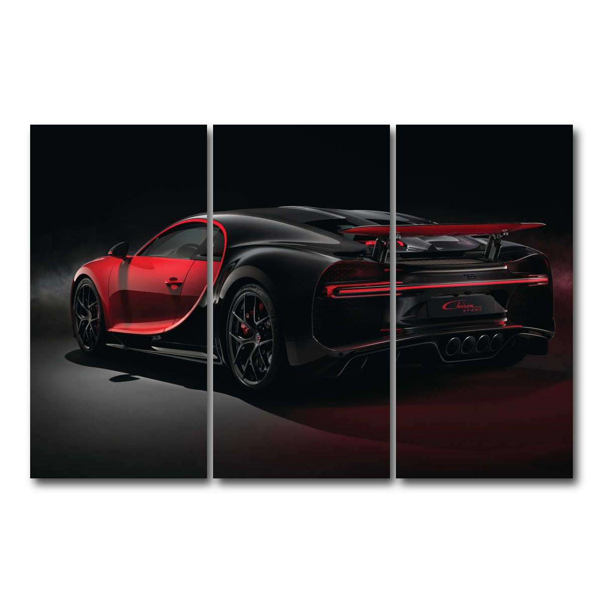AUTO-MOCKUP WHITE | Bugatti V2 | 3 Piece | Gallery Wrap Canvas | group=12x24