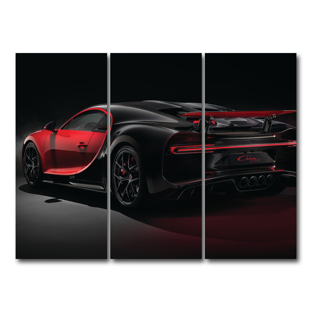 AUTO-MOCKUP WHITE | Bugatti V2 | 3 Piece | Gallery Wrap Canvas | group=8x18