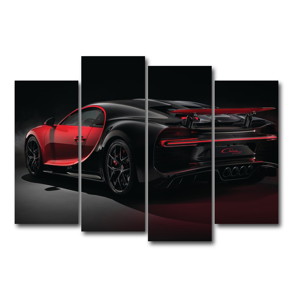 AUTO-MOCKUP WHITE | Bugatti V2 | 4 Piece | Gallery Wrap Canvas | group=4_normal