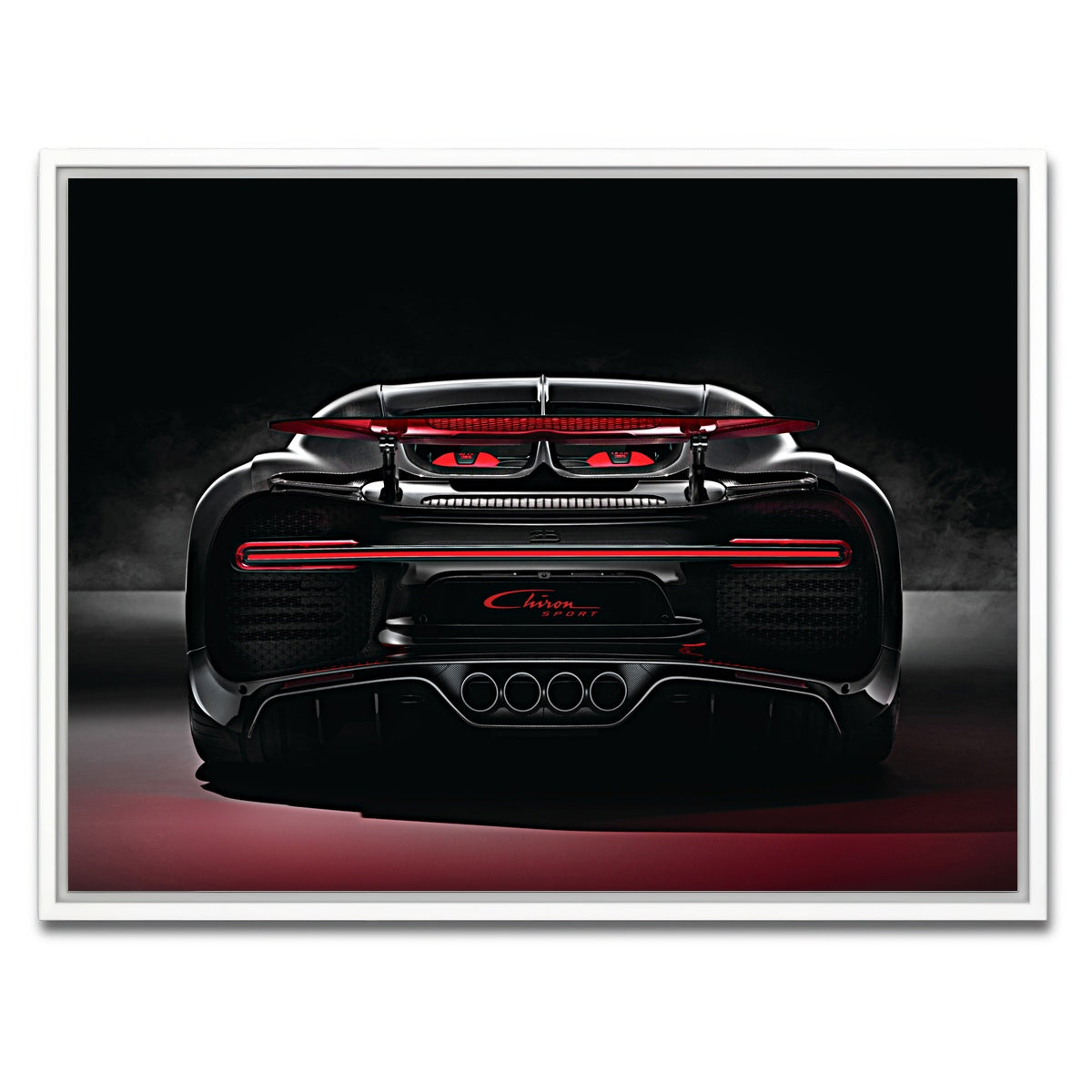 AUTO-MOCKUP WHITE | Bugatti V3 | 1 Piece | White Framed Canvas | group=4x3