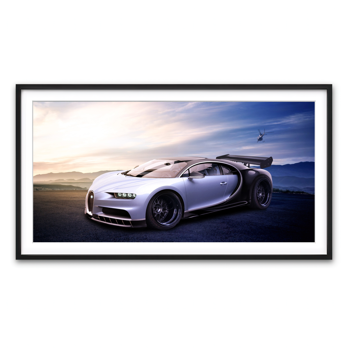 Framed Print 2x1 Black