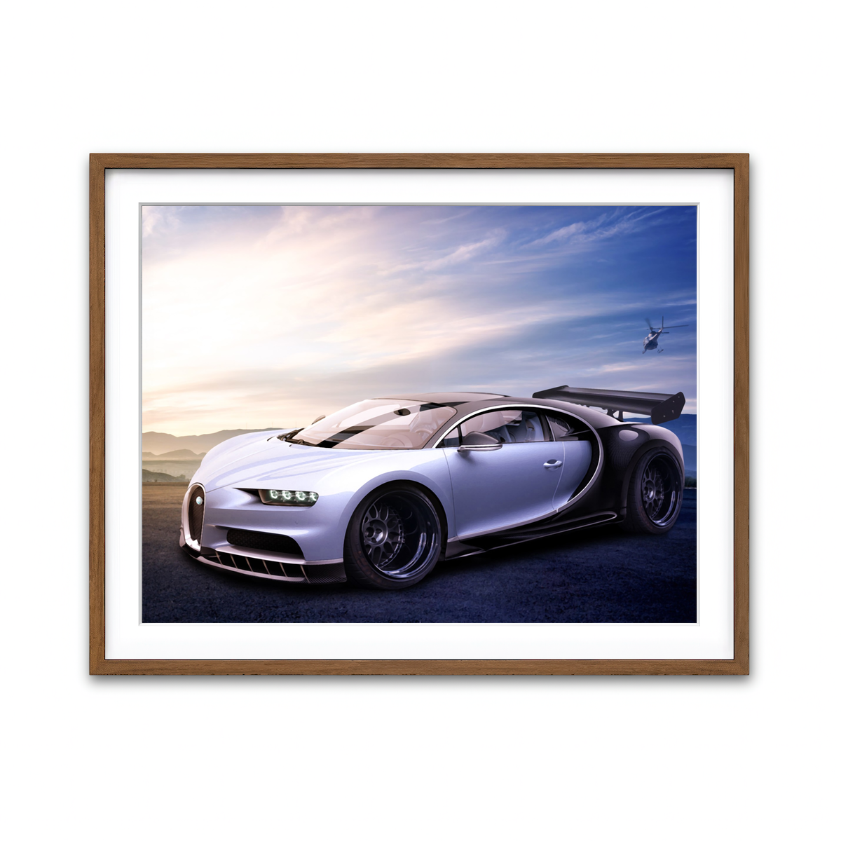 Framed Print 4x3 Walnut