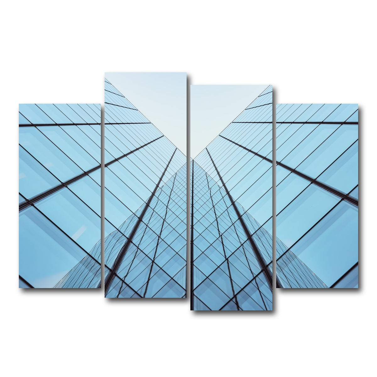 AUTO-MOCKUP WHITE | Building Corner | 4 Piece | Gallery Wrap Canvas | group=4_normal