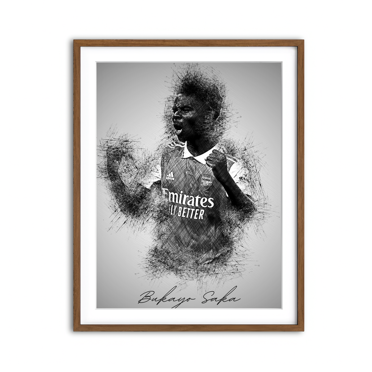 Framed Print 3x4 Walnut