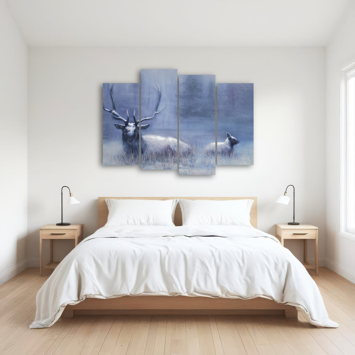 AUTO-MOCKUP ROOM | Bull Elk & Calf Blue