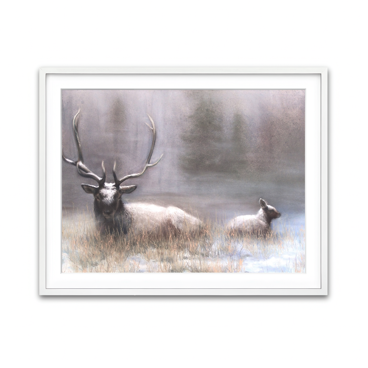 Framed Print 4x3 White