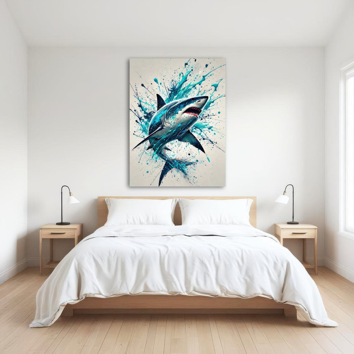 AUTO-MOCKUP ROOM | Bull Shark Blue Splash