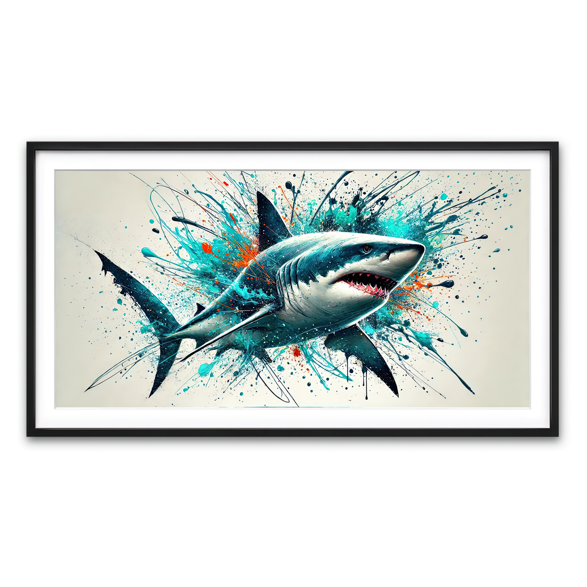 Framed Print 2x1 Black