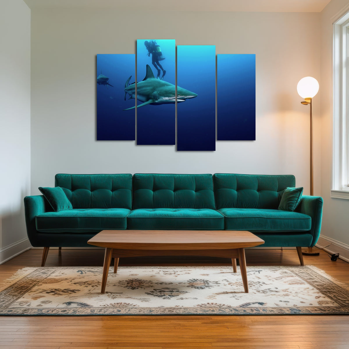 AUTO-MOCKUP ROOM | Bull Shark & Diver