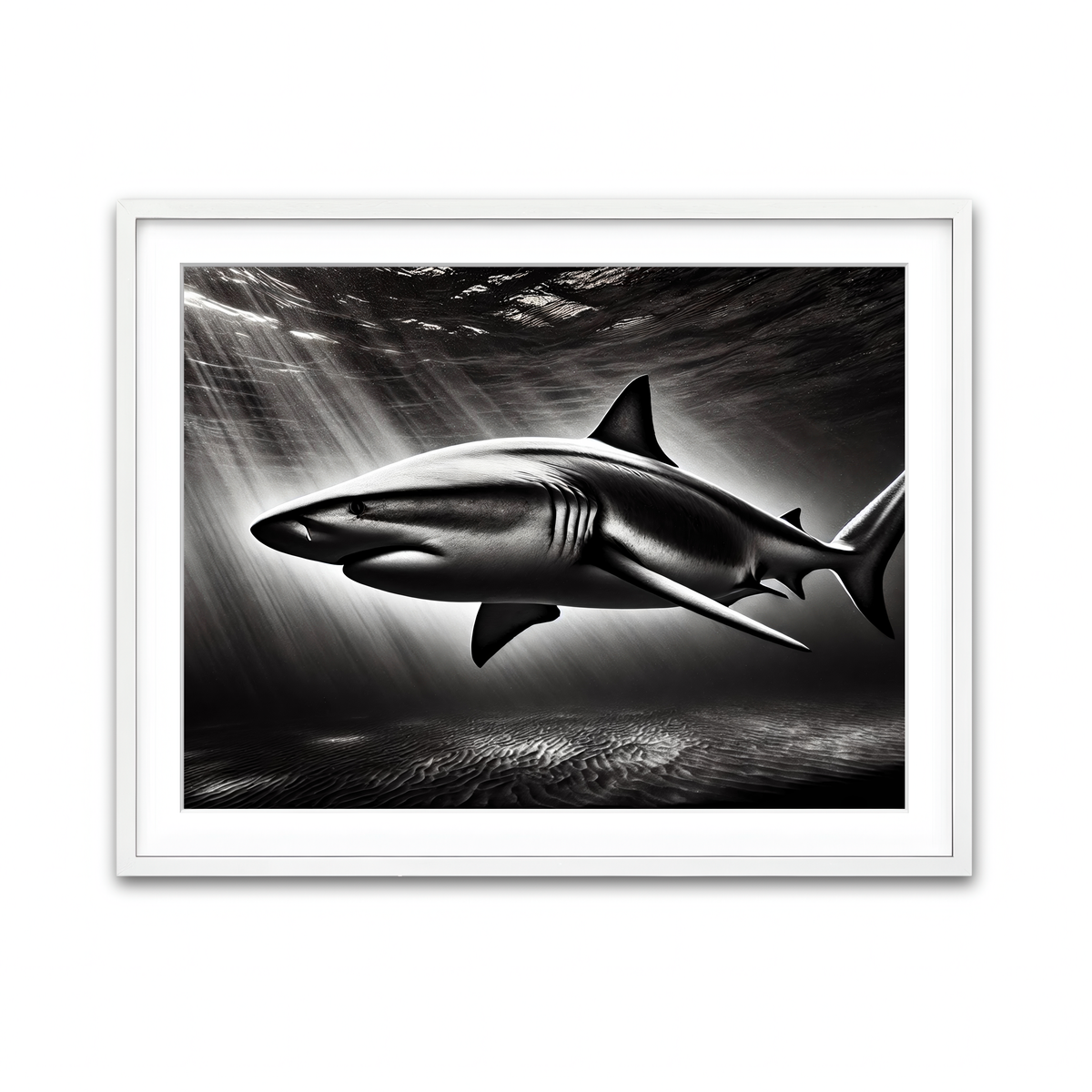 Framed Print 4x3 White