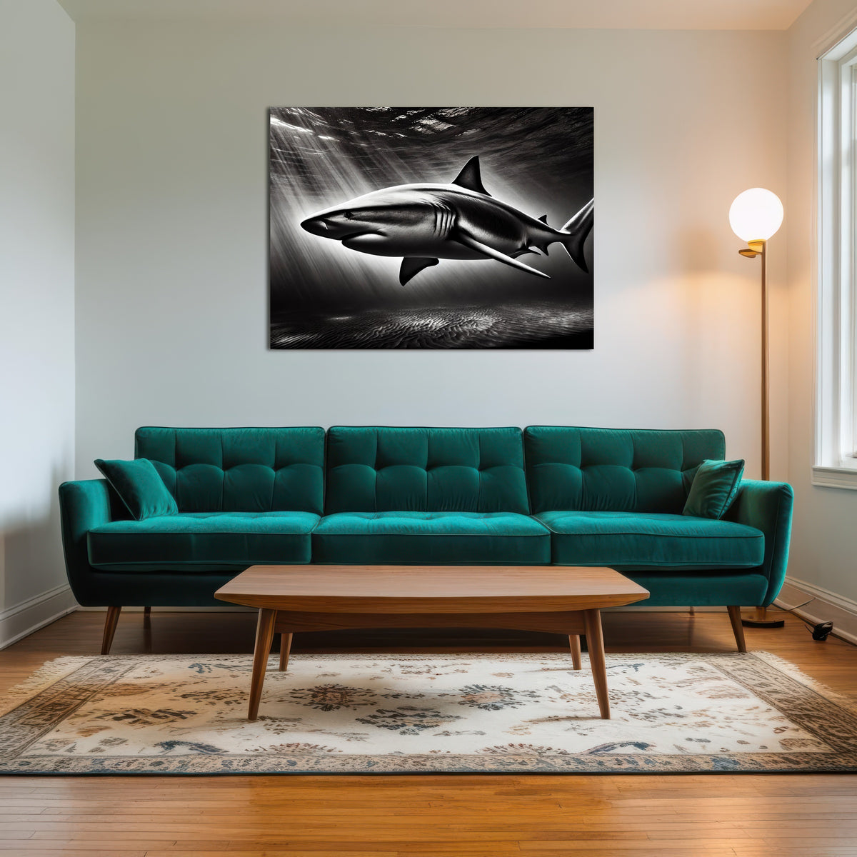 AUTO-MOCKUP ROOM | Bull Shark Grayscale