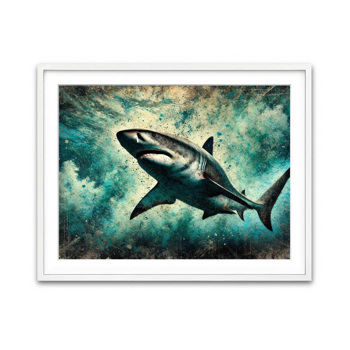 Framed Print 4x3 White