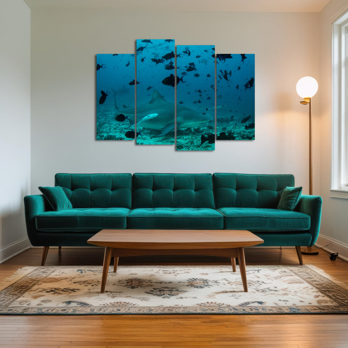 AUTO-MOCKUP ROOM | Bull Shark and Reef Fish