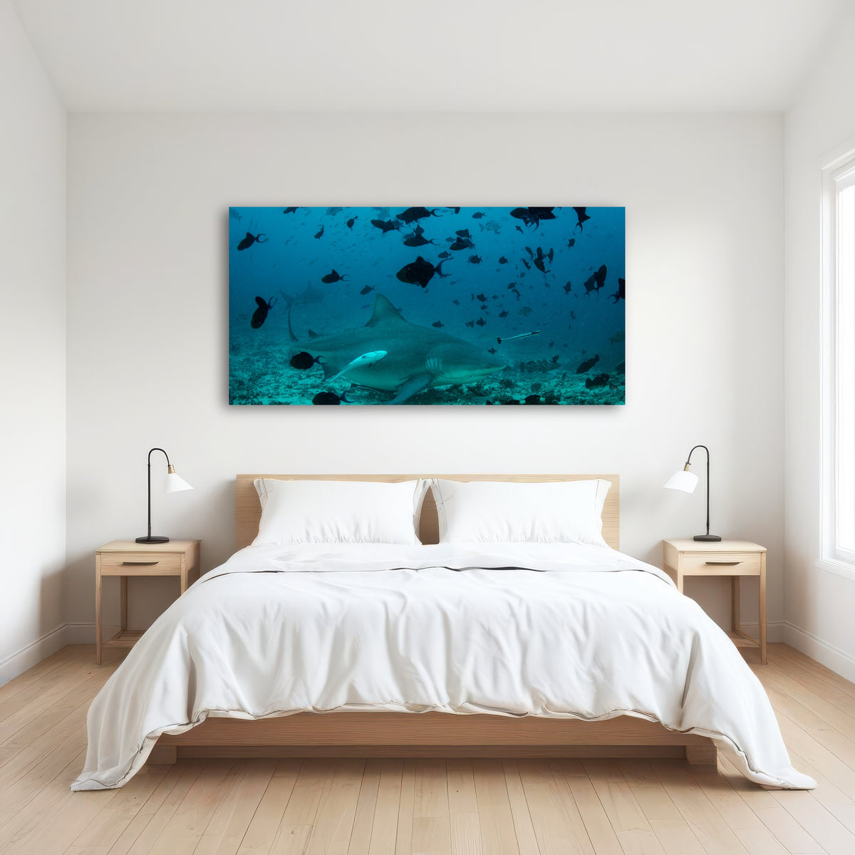 AUTO-MOCKUP ROOM | Bull Shark and Reef Fish