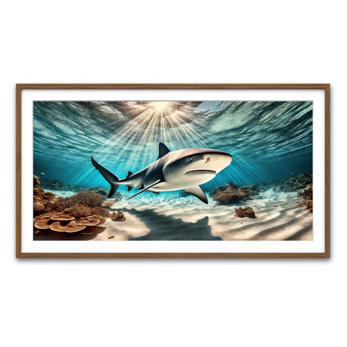 Framed Print 2x1 Walnut