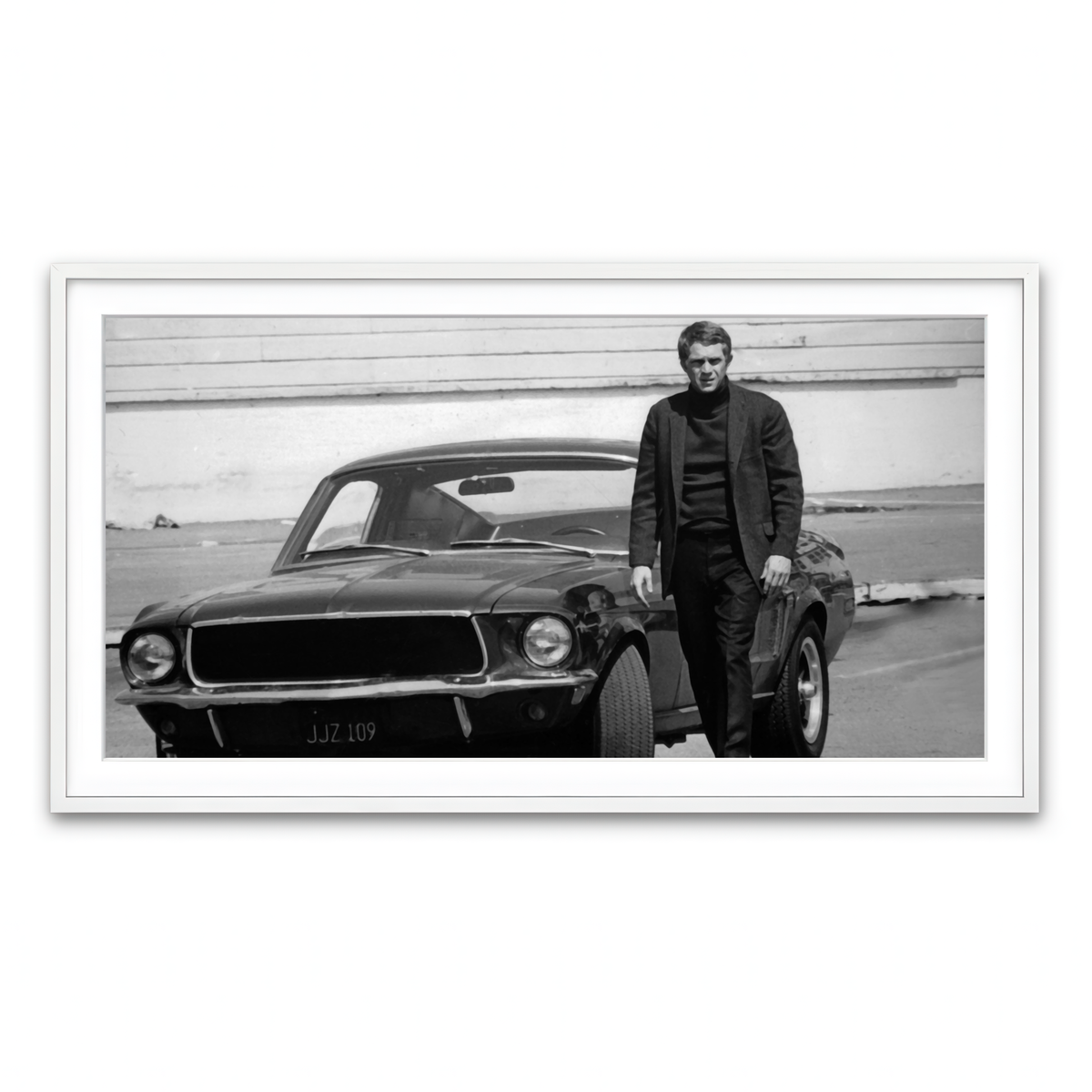 Framed Print 2x1 White