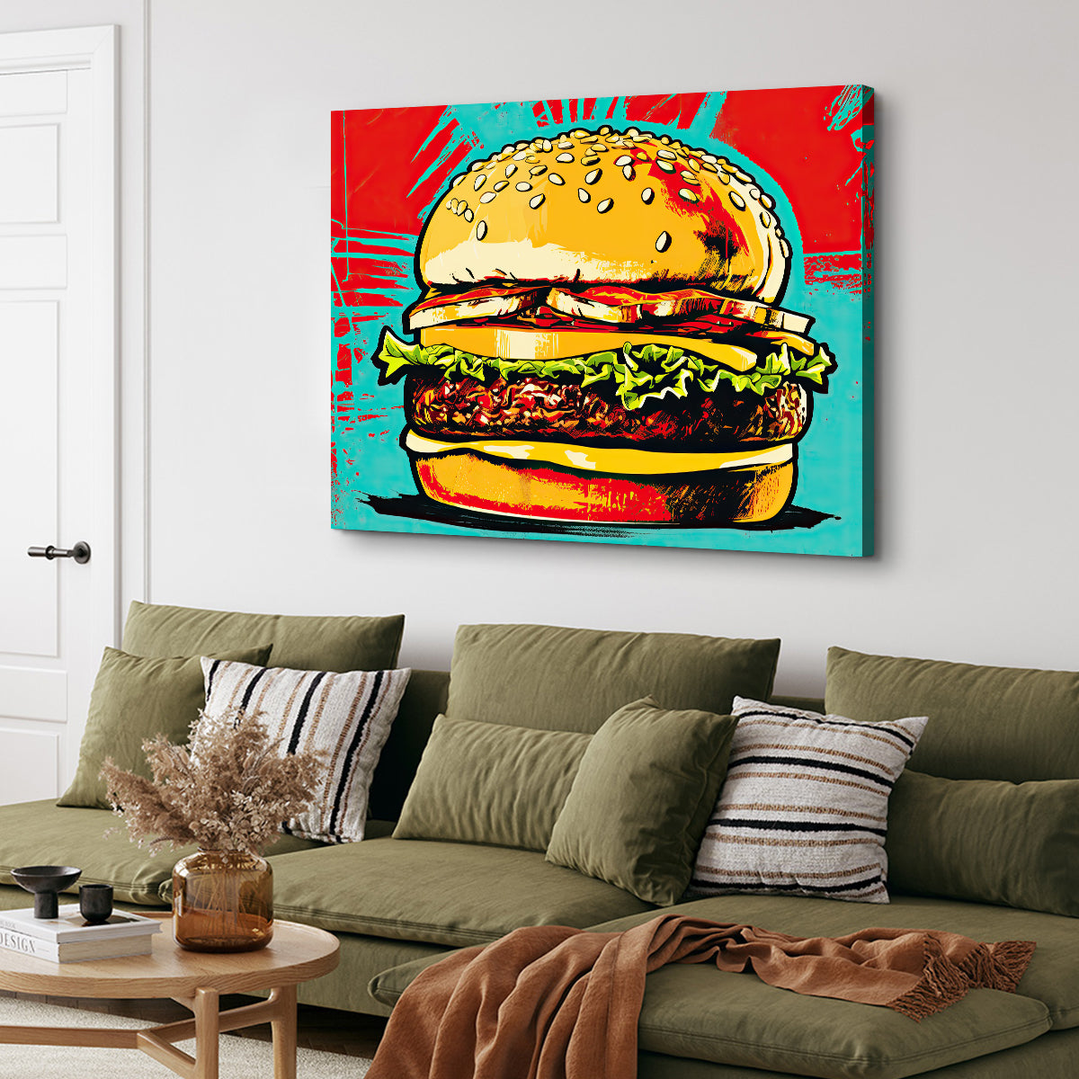 Burger King Warhol Style Wall Art