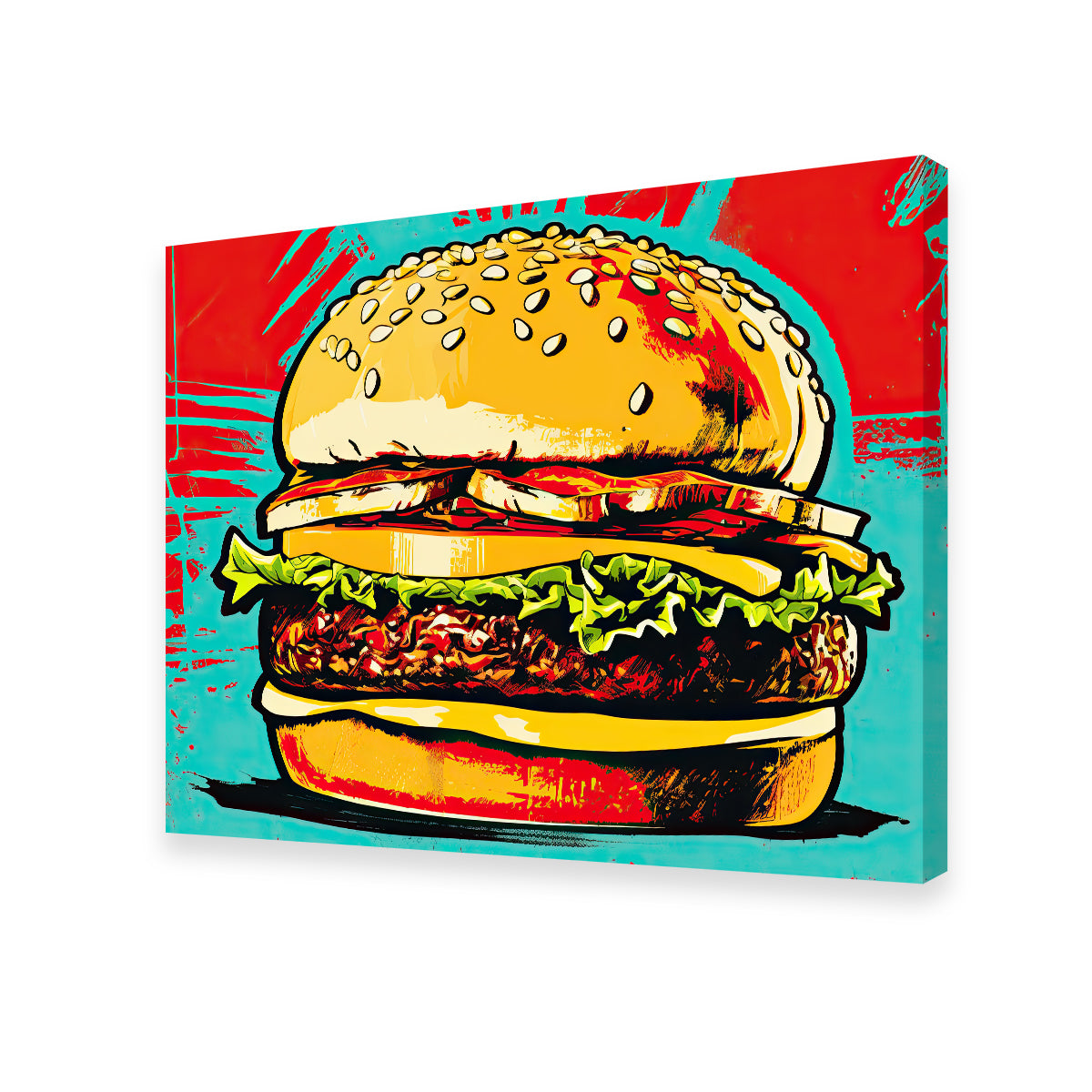 Burger King Warhol Style Wall Art