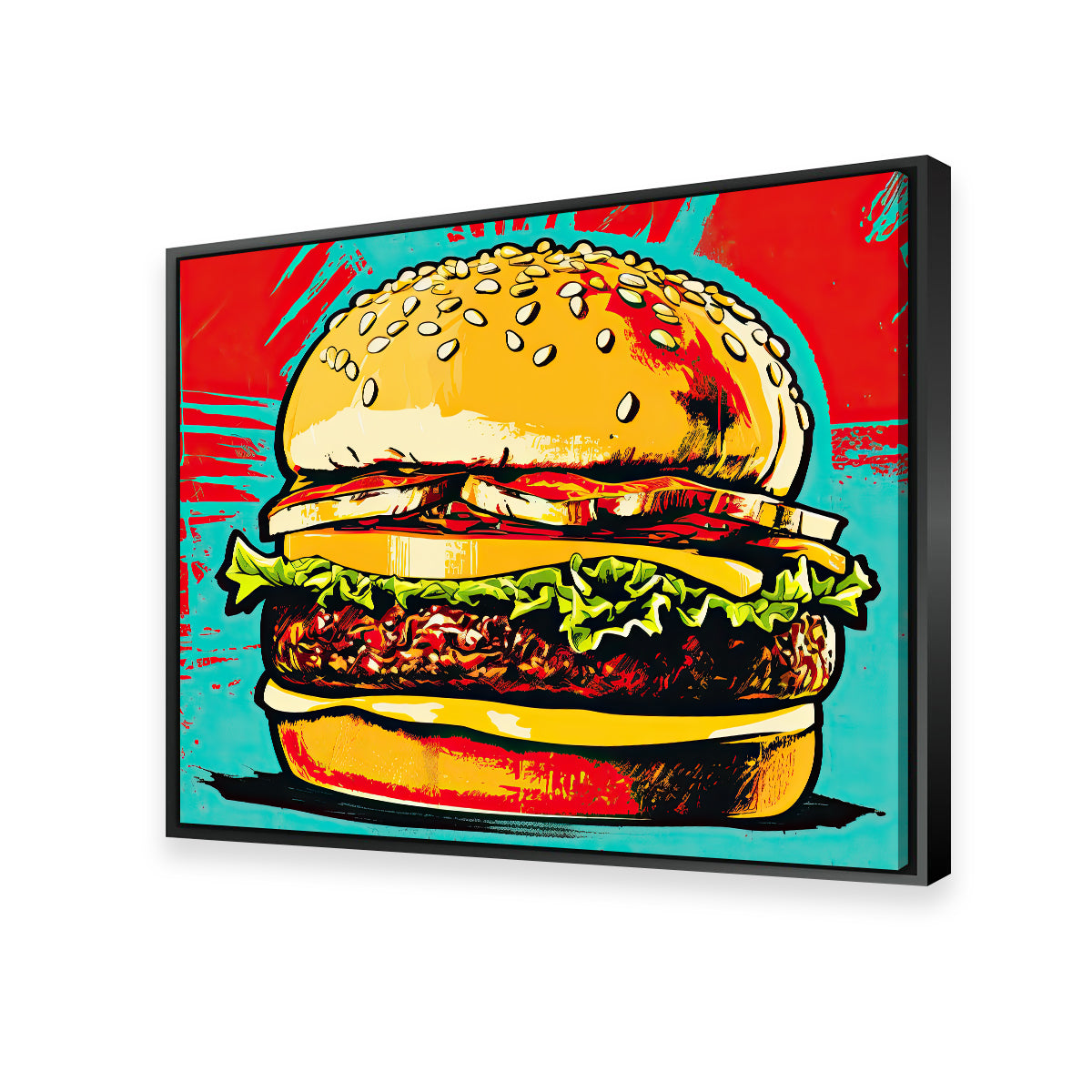 Burger King Warhol Style Wall Art