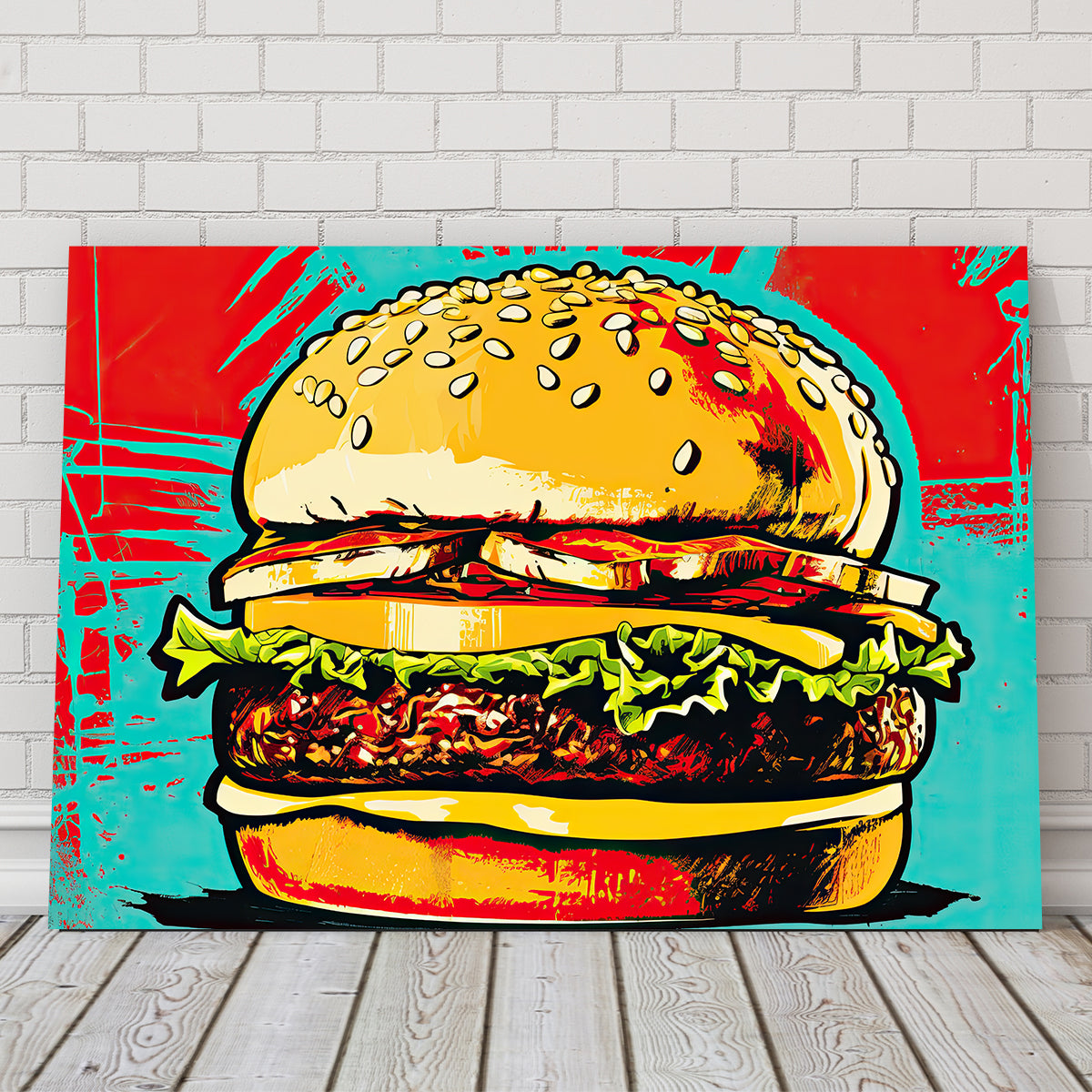 Burger King Warhol Style Wall Art