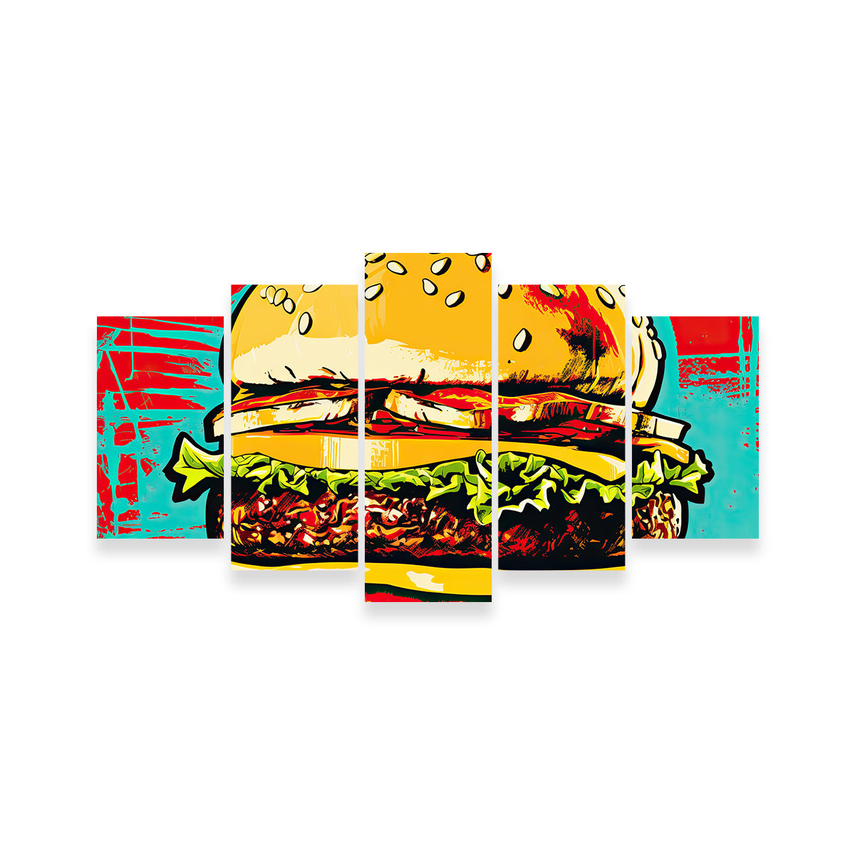Burger King Warhol Style Wall Art