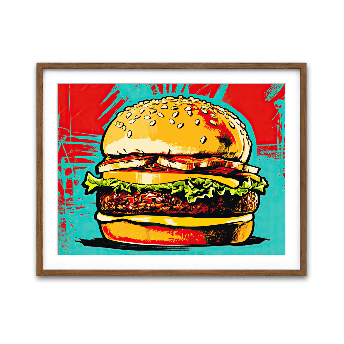 Framed Print 4x3 Walnut