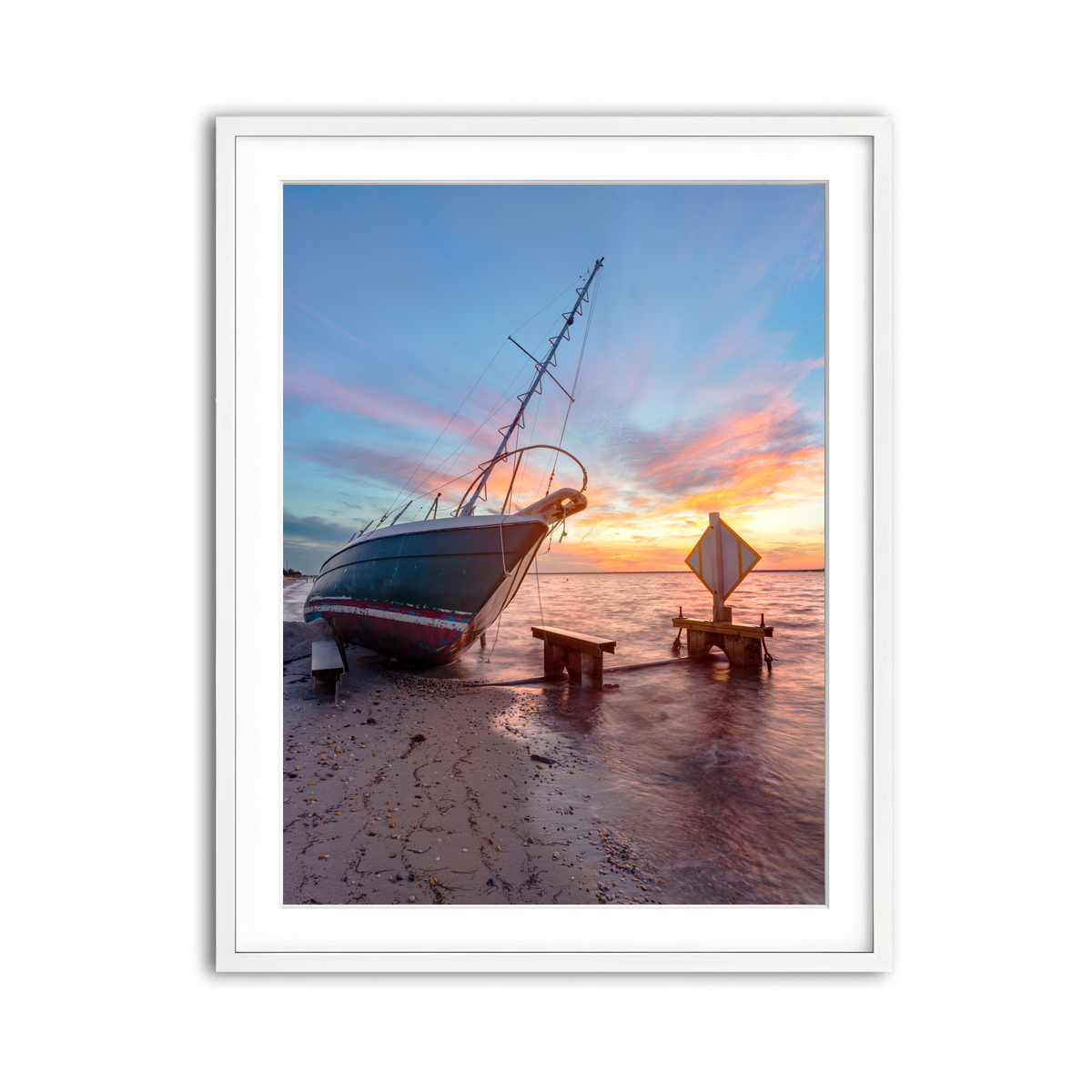 Framed Print 3x4 White