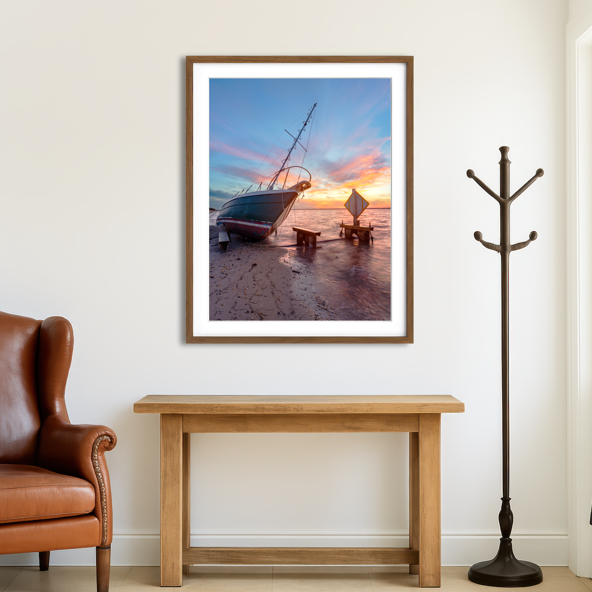 AUTO-MOCKUP ROOM | Burning Sails Wall Art