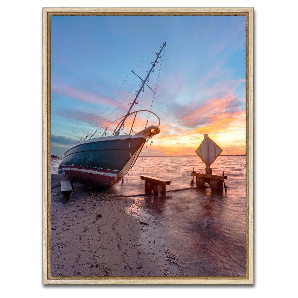 AUTO-MOCKUP WHITE | Burning Sails | 1 Piece | Natural Framed Canvas | group=3x4
