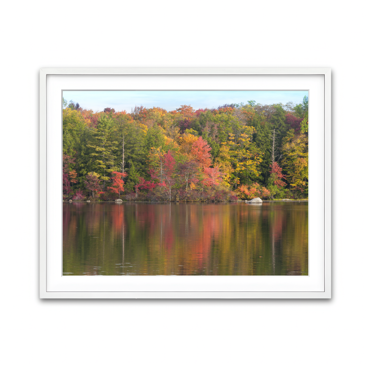 Framed Print 4x3 White