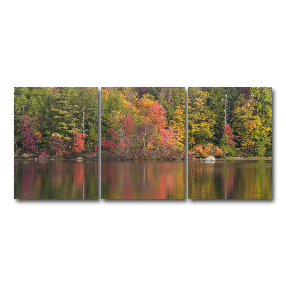 AUTO-MOCKUP WHITE | Burr Pond State Park | 3 Piece | Gallery Wrap Canvas | group=18x24
