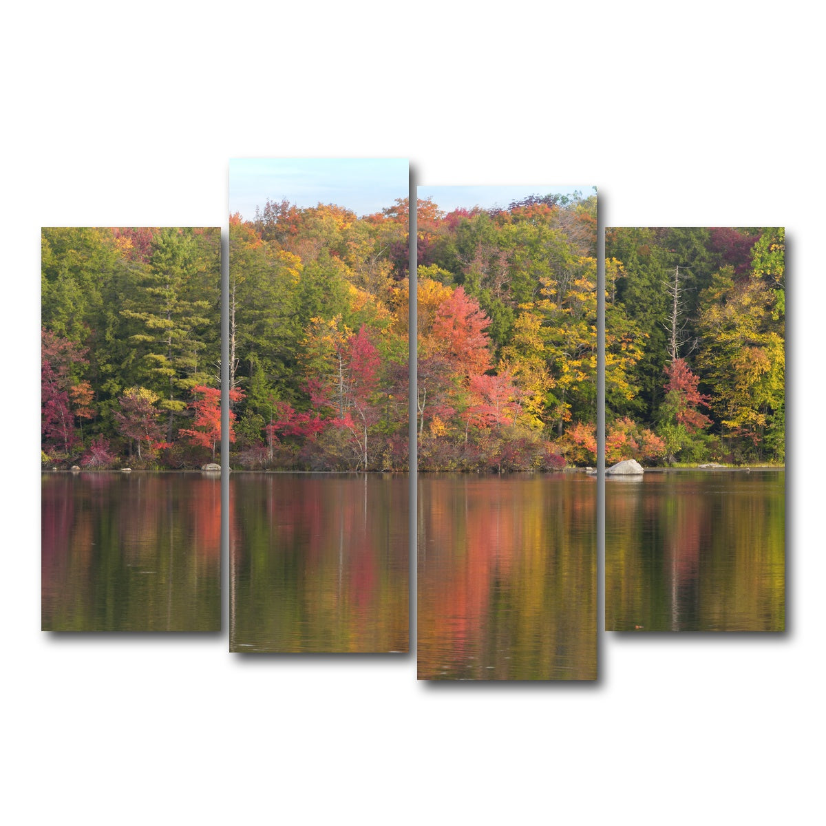AUTO-MOCKUP WHITE | Burr Pond State Park | 4 Piece | Gallery Wrap Canvas | group=4_normal