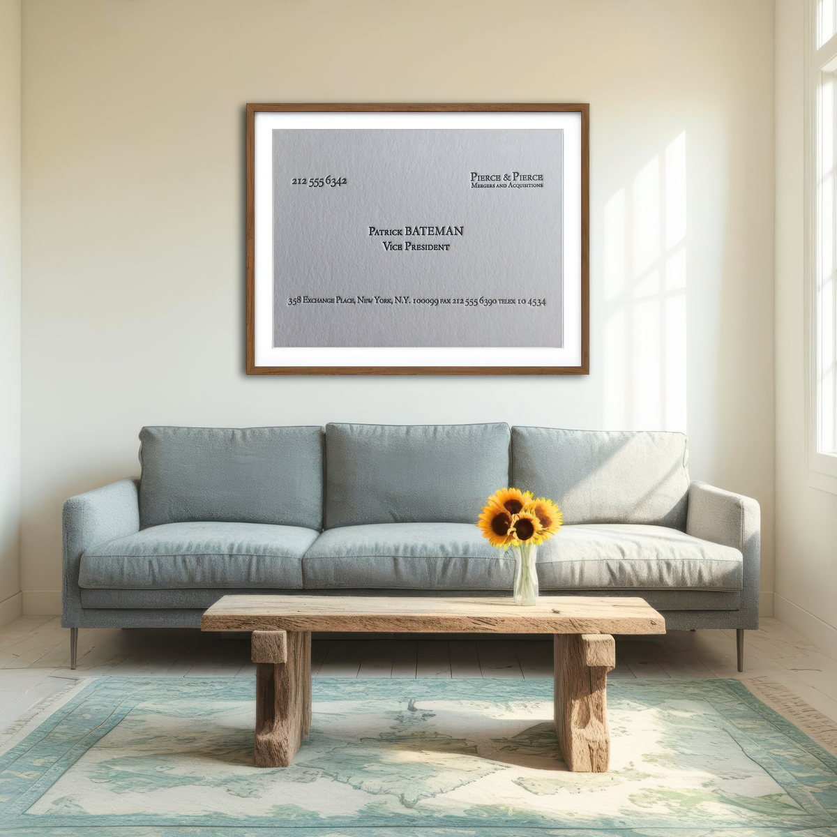 AUTO-MOCKUP ROOM | Business Card Wall Art