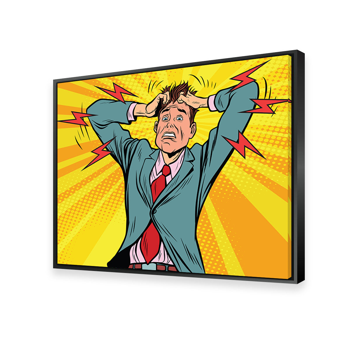 Businessman Panic Wall Art