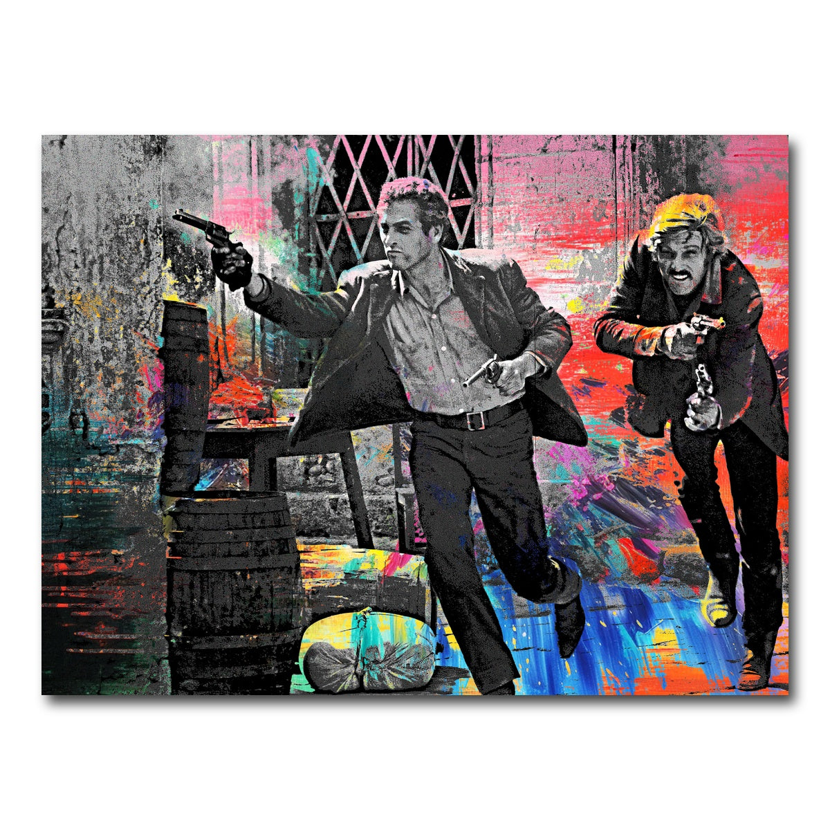 AUTO-MOCKUP WHITE | Butch Cassidy & The Sundance Kid | 1 Piece | Gallery Wrap Canvas | group=4x3