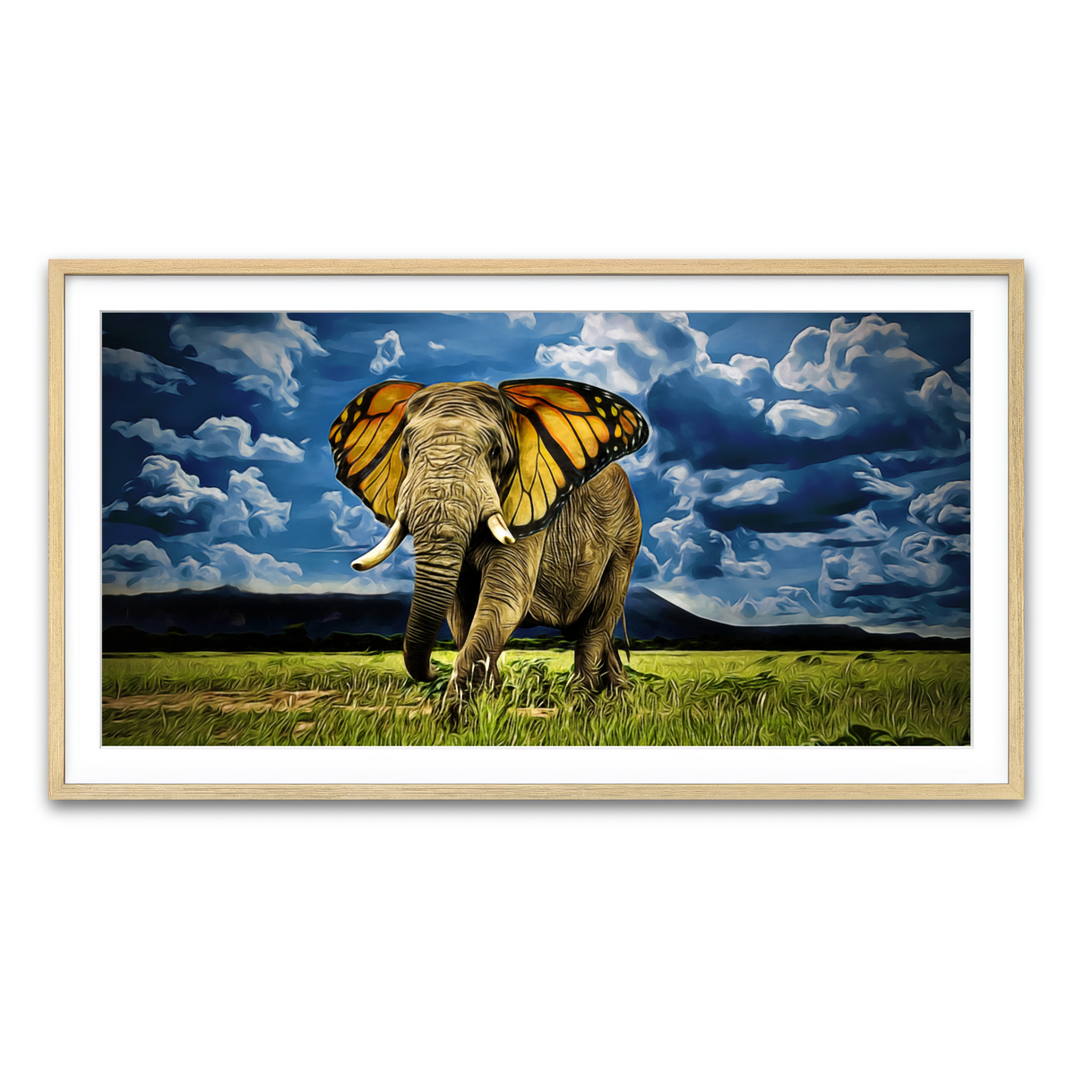 Framed Print 2x1 Natural