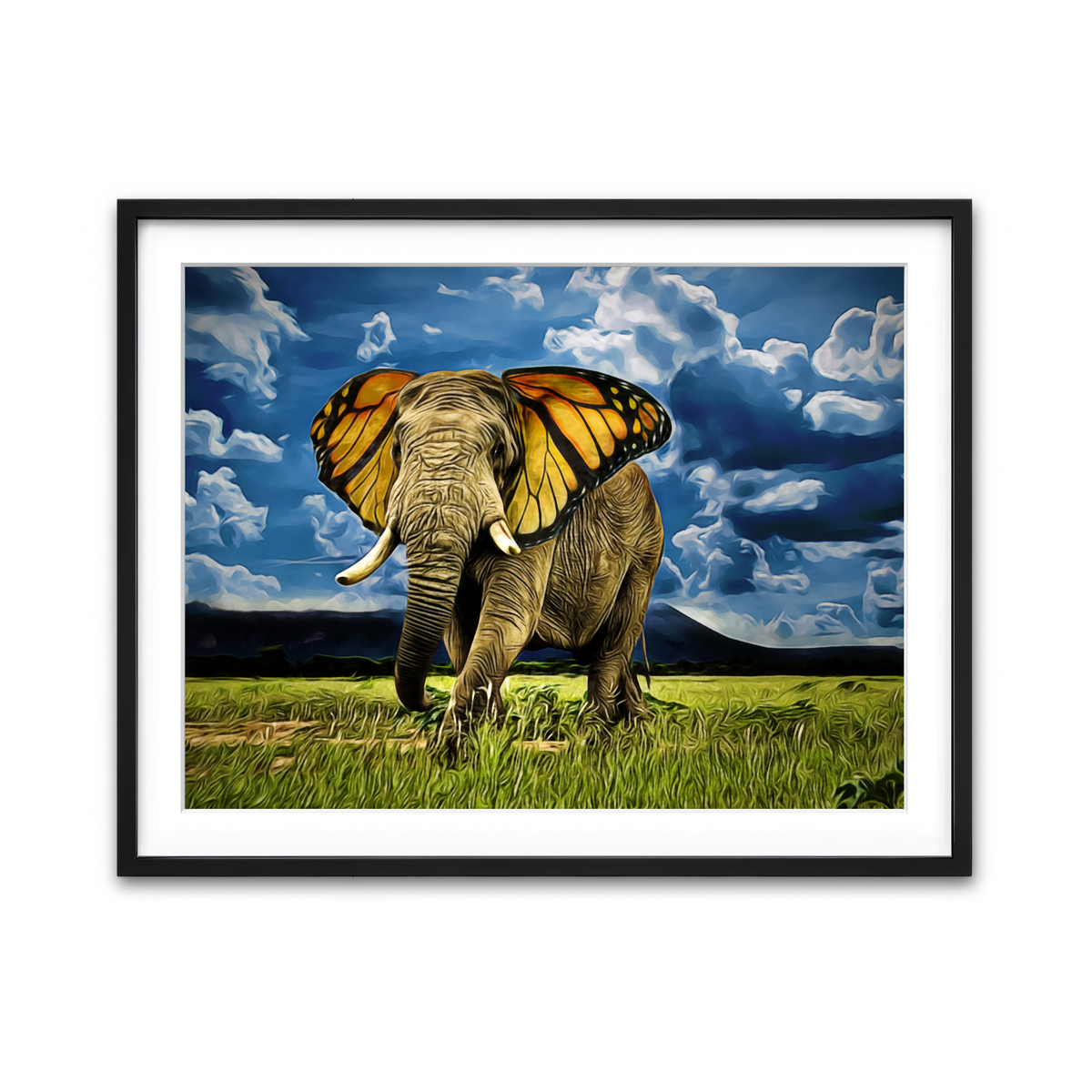 Framed Print 4x3 Black