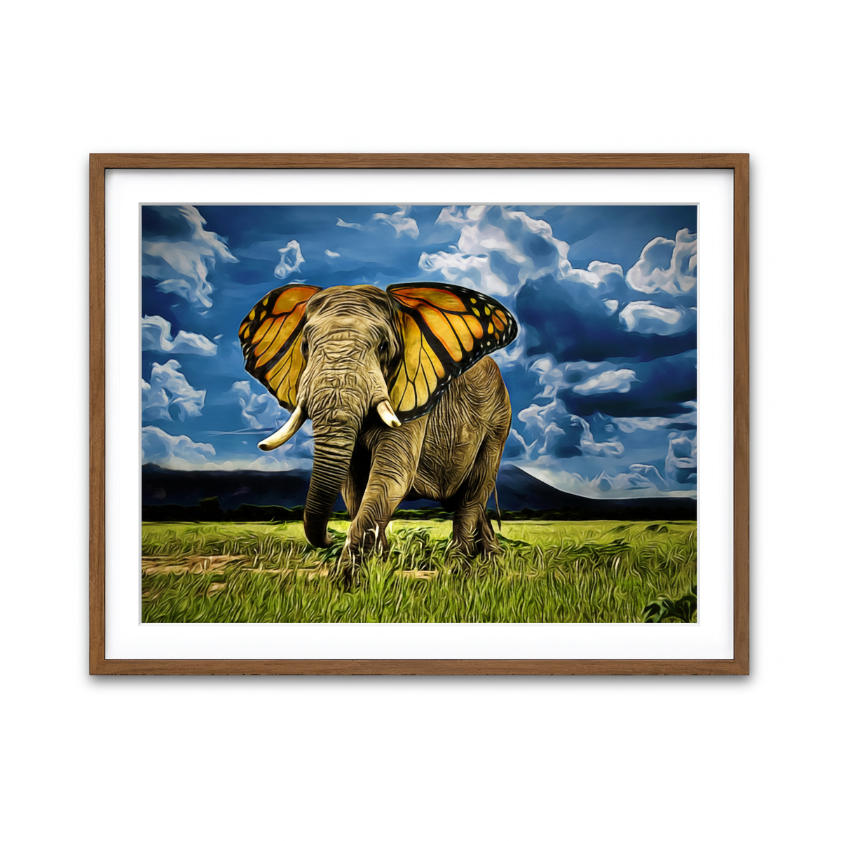 Framed Print 4x3 Walnut