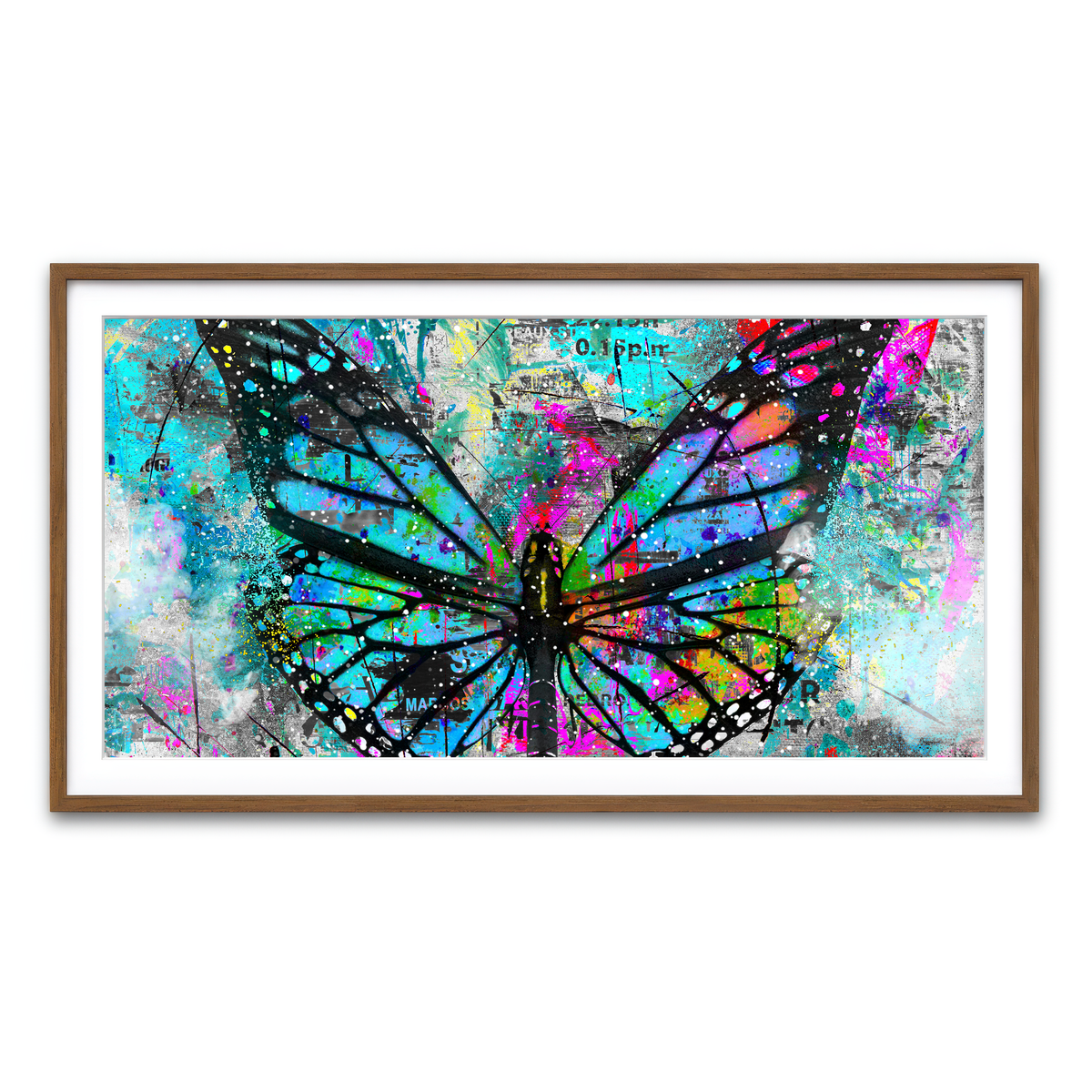 Framed Print 2x1 Walnut