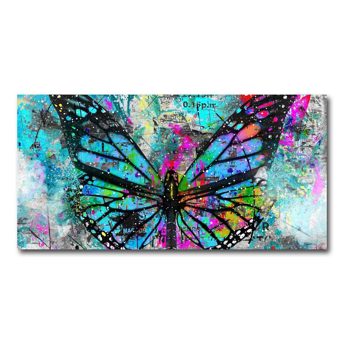 AUTO-MOCKUP WHITE | Butterfly Paint | 1 Piece | Gallery Wrap Canvas | group=2x1